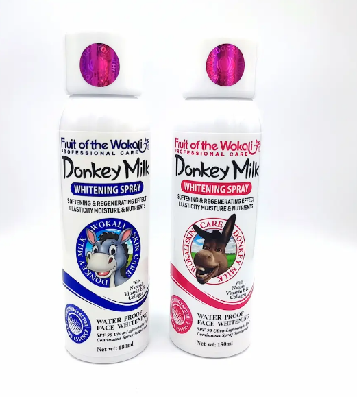 اسپری سفید کنند و ضد آفتاب شیر الاغ