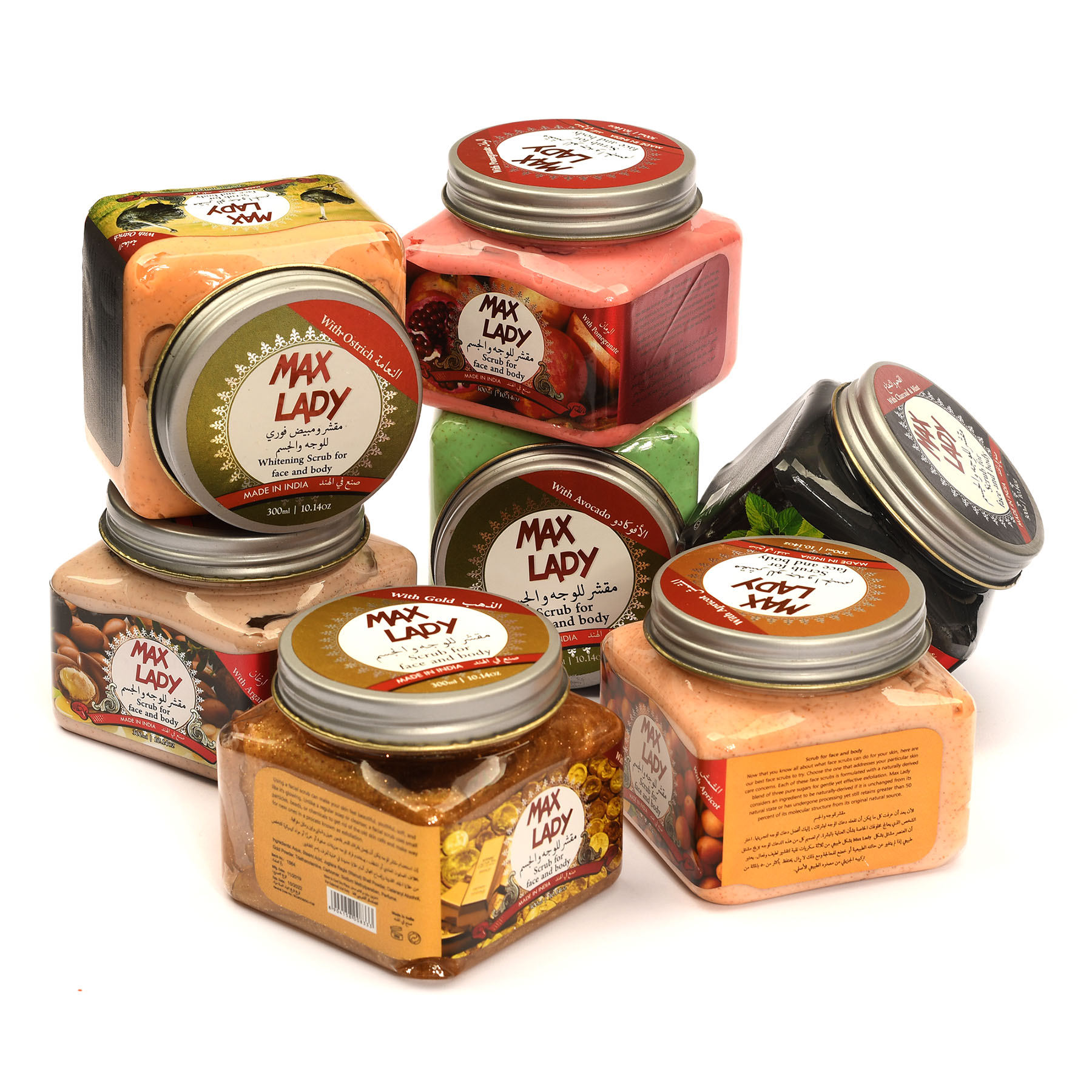 اسکراب شنی صورت و بدن مکس لیدی