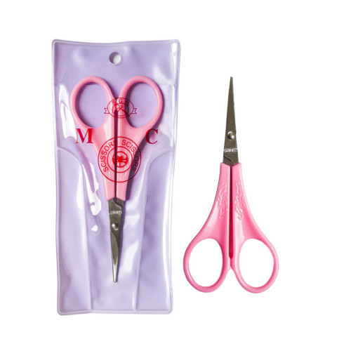 قیچی آرایشی همه کاره دسته صورتی