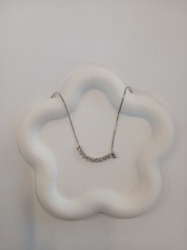 گردنبند استیل طرح جواهر