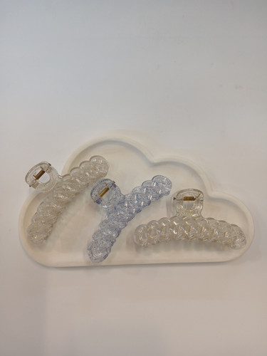 کلیپس مو پلاستیکی اکلیلی درخشان