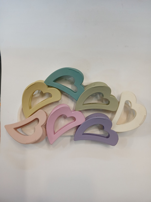 کلیپس مو شمعی طرح قلب فانتزی