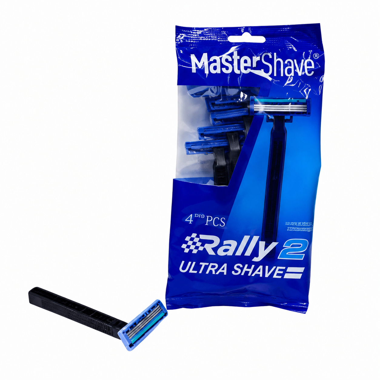 خودتراش دو لبه MasterShave مدل Rally 2 – بسته 4 عددی