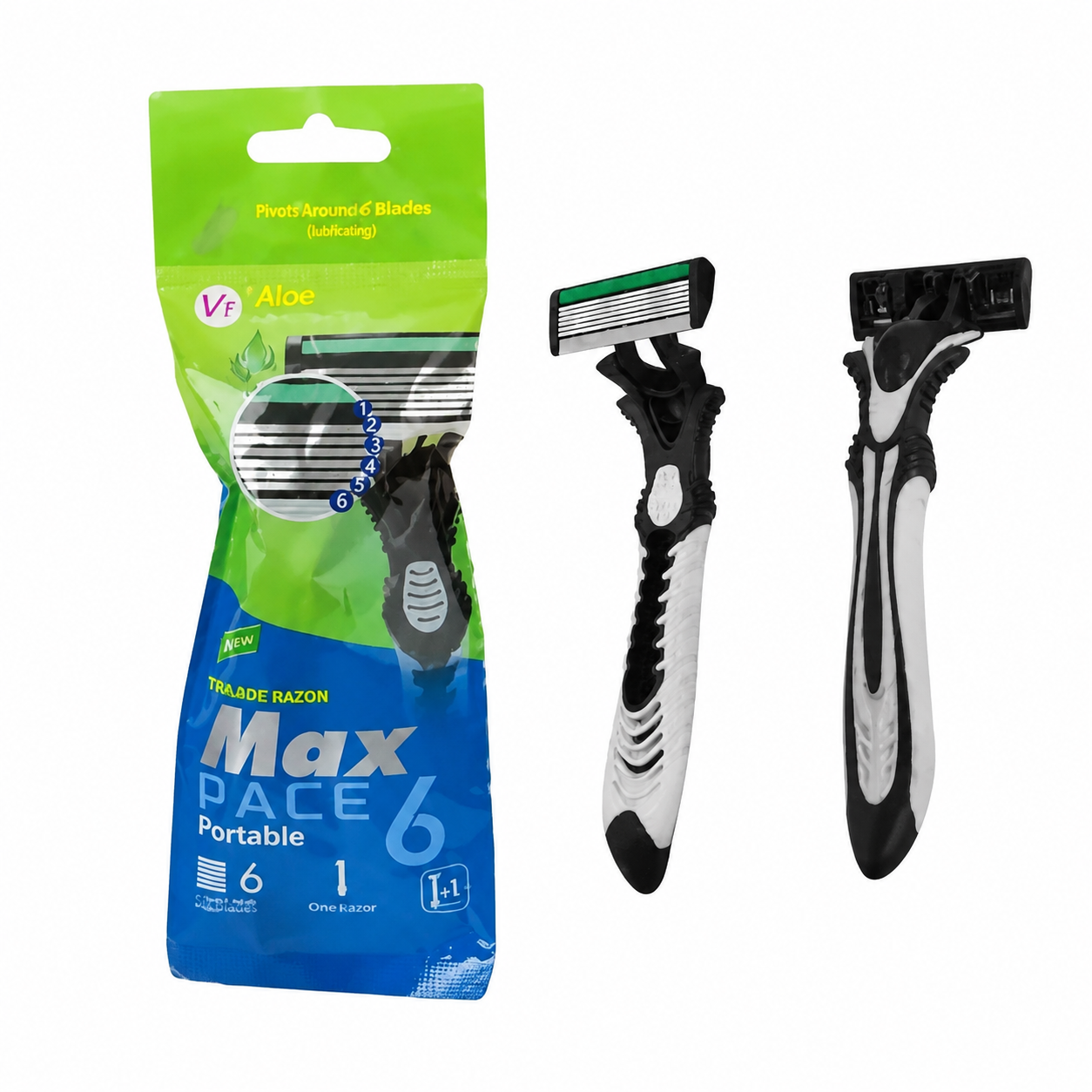 خودتراش ۶ لبه MAX PACE مدل Portable (بسته ۱ عددی)